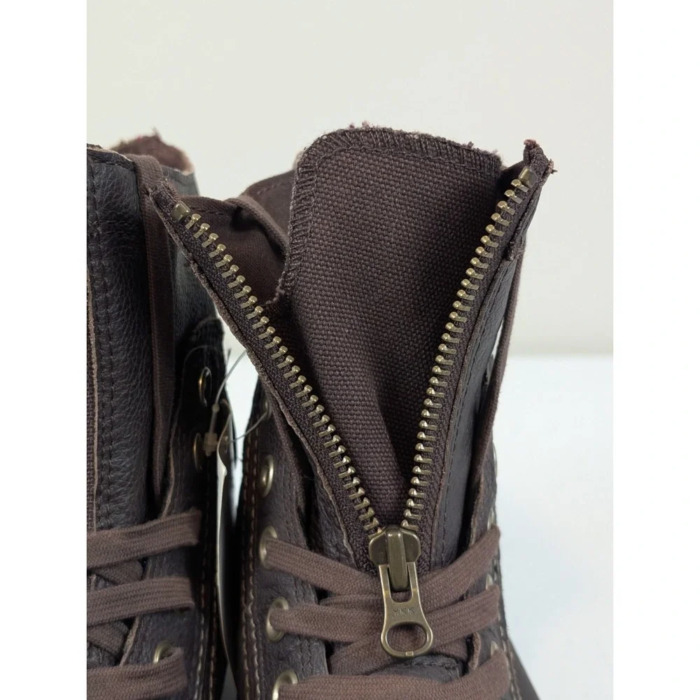 Converse Men's Chuck Taylor All Stars Combat Boot Brown Leather Size 6.5 Read